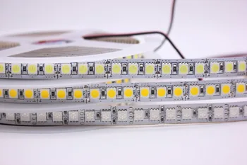 DC12V 24V LED de tira de 5050 el 120LEDs/m 5M 600LED Super Brillante LED 5050 Luz de Tira Flexible RGB ,blanco,Blanco cálido Impermeable no