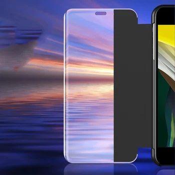 2020 de Lujo de Cuero Smart Mirror HD Clear View Flip caja del Teléfono Para el iPhone 11 Pro XS Max X XR 6 6S 7 8 Plus Cubierta Protectora