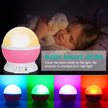Luz de Noche LED Luminaria Proyector de Estrellas, de la Luna de la Lámpara para el Bebé de los Niños del Sueño Cumpleaños Led de la Luz de Interior USB Movimiento de hadas sky master dre
