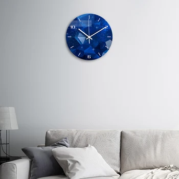 Decorativo Reloj de Pared de Silencio Clockwork Cielo Estrellado de Acrílico 3D DIY Reloj de Pared de Diseño Moderno para la Sala de estar de la Cocina del Reloj de la Casa de Dic