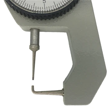 Dial Medidores de Espesor de 0-10 mm/20 mm 0,1 mm de Precisión de la Aleación de Aluminio de Cuero Ancho de Papel Medidor Tester
