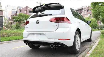 Para Volkswagen Golf 7.5 alerón Trasero ABS Difusor del Parachoques Trasero Parachoques Protector De GOLF Después de cromo lip spoiler trasero 2018