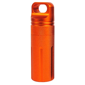 Mini Impermeable de Metal Caja de píldoras para el Caso de la Botella de Alijo Titular Llavero Impermeable Tanque de la prenda Impermeable de Almacén