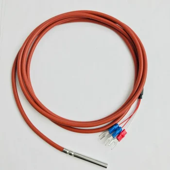 1.5 medidor de Temperatura PT500 Sensor de 3 Cables con recubrimiento de PVC De 1,5 Metros de Sonda de 45mm*5 mm de Longitud*Diámetro. 0-120 grados centígrados
