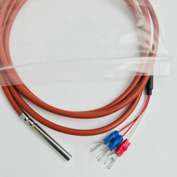 1.5 medidor de Temperatura PT500 Sensor de 3 Cables con recubrimiento de PVC De 1,5 Metros de Sonda de 45mm*5 mm de Longitud*Diámetro. 0-120 grados centígrados