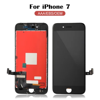 Calificación AAA Para el iPhone 7 7 Plus LCD de Pantalla Táctil Digitalizador Asamblea de Piezas de Repuesto Blanco&Negro Con Herramientas