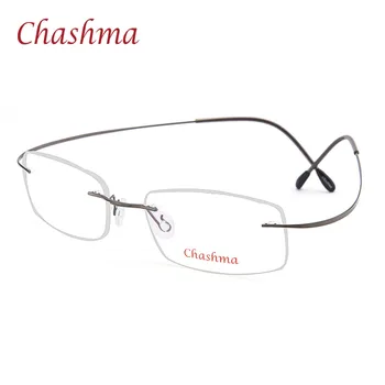 Chashma Marca de Titanio Gafas Ópticas de las Mujeres y los Hombres de la Moda de las gafas sin Montura Ultra Light 2 G Sólo Óptica Gafas de Marco