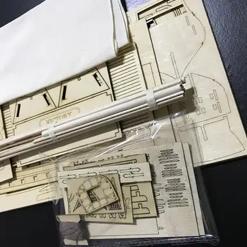 DIY 3D de Madera Ensambladas Victoria de la Marina Real de Barco Velero Modelo de Construcción de Juguete de la Decoración del Hogar Kits de Artesanía para Niños