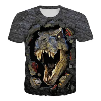 Jurassic World 2 Cool Dinosaurio de la Cabeza de Impresión 3D de la camiseta de los Hombres/de las Mujeres en el Hip-hop de lego jurassic park camiseta camiseta Niño camiseta Sudadera con capucha Ropa
