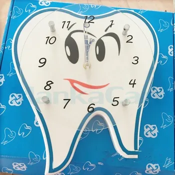 1piece Dental Regalos de Pared creativo Reloj de la personalidad de Accesorios Dentales de los dientes de forma artesanal reloj Clínica Dental Dentista regalos