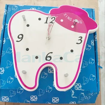 1piece Dental Regalos de Pared creativo Reloj de la personalidad de Accesorios Dentales de los dientes de forma artesanal reloj Clínica Dental Dentista regalos