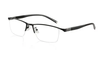 Anti-Blu-ray de aleación de Titanio Multifocal Progresiva Gafas de Lectura de los Hombres Presbicia y Lentes para el Lector de Cerca de Lejos de la vista de Negro 1.5