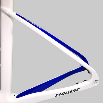 2019 EMPUJE T1000 nuevo Blanco-azul gradiente de frenos de Disco de Bicicleta de Carbono Marco de accesorios de la bicicleta 2 años de garantía de carretera de carbono marco