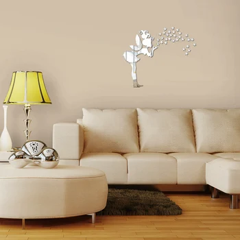 Nueva venta diy pegatinas de pared sólida sofá de fondo de la Europa de los Muebles de acrílico espejo pegatinas de decoración del hogar sala de estar