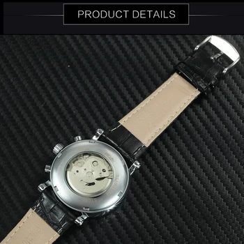 Minimalista Reloj Automático de los Hombres de Moda reloj Mecánico Mens 2020 Marca de Lujo de Cuero Correa de reloj de Pulsera Clásico zegarek meski