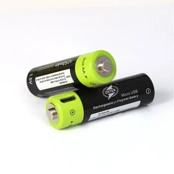Alto Grado USB Recargable de Polímero de Litio de la Batería Batería AA de 1,5 V 1250mAh ZNT5 Universal de Baterías Cargadas Por Cable Micro USB