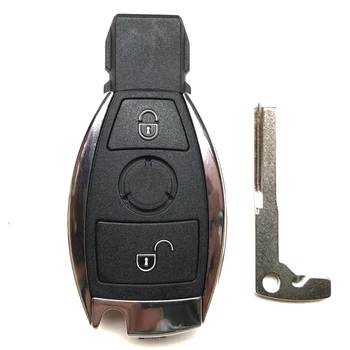 2 Botones de control de llave Inteligente Para Mercedes BENZ ML SL, SLK, CLK W211 Reemplazo de las teclas del control Remoto de Shell Cubierta de la hoja sin Cortar