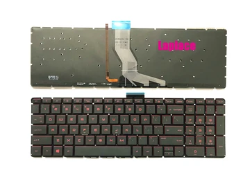 Nueva Genuino NOS teclado para HP Omen 15-AX000 15-AX100 15-AX200 Rojo las palabras con luz de fondo