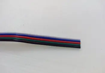10m~50m 5Pin 22AWG/20AWG/18AWG Cable de Extensión Cable Blanco/Azul/Rojo/del Verde/del Negro Led de extender los cables Para LED 5050 3528 Stirp Luz