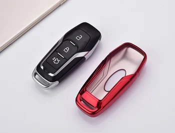 Auto-Estilo TPU Coche Smart Remote Caso de la Clave de Automóviles de Protección de Clave de Piel de Shell Cubierta Para el Borde de Ford Para Ford Teclas de Accesorios