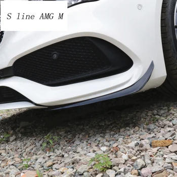 Coche Estilo Trasera Parachoques Delantero Spoiler Cuchilla de Aire Cubre Pegatinas de ajuste para Mercedes Benz Clase CLA C117 Para AMG Auto Accesorios