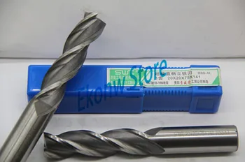 2pcs 11 mm 12 mm 13 mm 14 mm Extendido Molino de Extremo ,Tres Flauta HSS y Aluminio Final Fresa CNC Poco