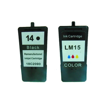 Vilaxh para lexmark 14 15 cartuchos de tinta Negro y Color para Lexmark Z2300 Z2320 X2650 X2600 X2670 de la Impresora de lexmark 14 15