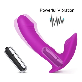 Vibrando Bragas Invisibles Wearable de la Mariposa Consolador Vibrador Juguetes Sexuales para la Mujer Punto G Estimulador de Clítoris de juguetes Sexuales para Adultos