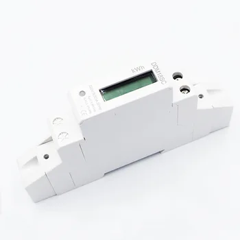 Caliente de la Energía la monofásico Medidor de Pantalla LCD con Retroiluminación de AC220V 50Hz Riel Din Vatímetro Medidor de Energía Medidor de Watt