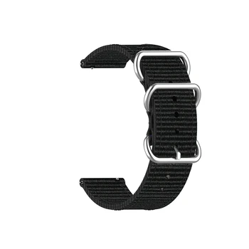 Anillo de plata de la Hebilla de la Correa de Nylon Tejido para Huami Amazfit GTR 2 GTS 2 de la Pulsera de la Clásica banda de Tela Smartwatch Reemplazable Correa de reloj