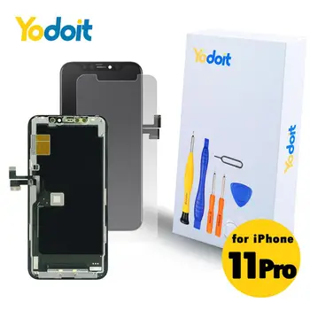 Yodoit para iPhone 11 Pro Sustitución de la Pantalla OLED Pantalla Táctil Para el iPhone 11 Pro LCD Táctil Digitalizador Asamblea Completa+Herramientas