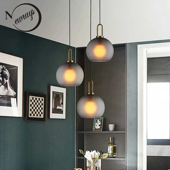 Moderno simple LED creativo DIY combinación de la lámpara colgante dormitorio cocina comedor colgante lighs lofe de la barra de la cafetería de la decoración de la lámpara