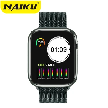 NAIKU iwo 9/ecg ppg reloj inteligente de los hombres de la Frecuencia Cardíaca iwo 9 smartwatch iwo 8 Lite/iwo 10 de Reloj Inteligente para las mujeres/los hombres de 2019 para Apple IOS