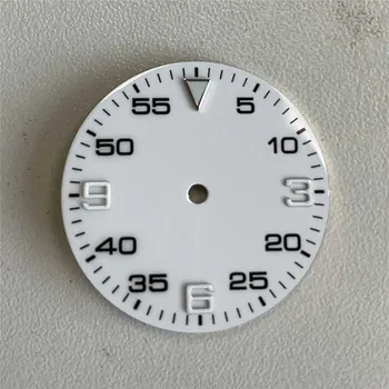 29mm Negro Literal de la Esfera del Reloj para 8215/ 8205/ 8200 Para Mingzhu Movimiento de Reemplazo de la Esfera del Reloj Reparación de Parte de