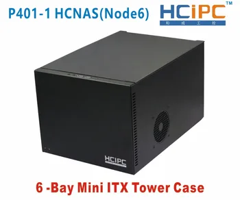 HCiPC 6Bay Mini ITX Torre Caso,6Bay NAD Carcasa de disco duro,6bay Servidor NAS,NAS CASO