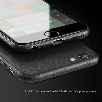 GOLP Slim caja del Teléfono Para el iPhone X 7 8 Plus Ultra Delgado y Suave de TPU Completo de la contraportada Para el iPhone 6 6 Plus Casos Plástico Shell