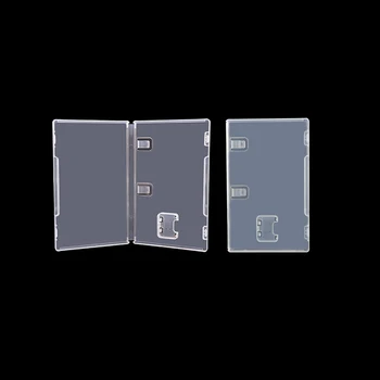 100pcs Transparente Juego de la caja de la Tarjeta soporte del Cartucho Caso de shell Para Cambiar NS juego de tarjetas con soporte del libro por la cubierta inserta