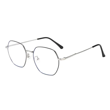 UOOUOO anti azul de bloqueo de gafas marco de los hombres a las mujeres la protección de juego de vasos de tamaño grande de metal de la vendimia de los marcos de anteojos lentes de miopía