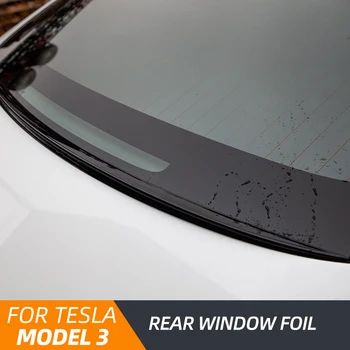 Alas de Sujeción Para el Tesla Model 3 Accesorios Alerón de Fibra de Carbono ABS Tronco Alerón Trasero Cubierta de la Moldura de Retención de Agua Ala Model3