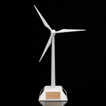 El Modelo De Plástico-Energía Solar Molino De Viento De La Turbina De Viento De Escritorio Decoración De La Ciencia Juguete Nuevo