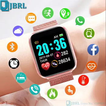 Reloj inteligente 2020 Hombres Mujeres Smartwatch Deporte de la Pulsera Electrónica de Reloj Para Android IOS Fitness Tracker Monitor Smart-watch Horas