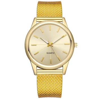 Relojes de lujo de Cuarzo reloj de pulsera de Acero Inoxidable de línea Casual Bracele Reloj de Moda Reloj Analógico relojes mujer наручные часы A50