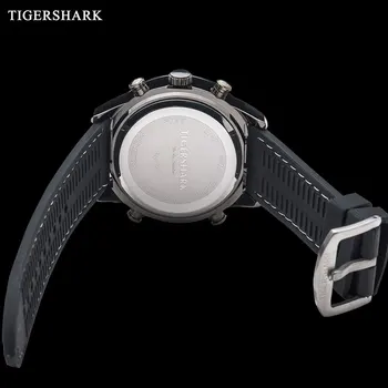 Hombres de la Moda Relojes de Deporte de los Hombres de Goma de la Banda analógico Digital LED Relojes de Cuarzo Masculina reloj Impermeable reloj de pulsera Relogio Masculino