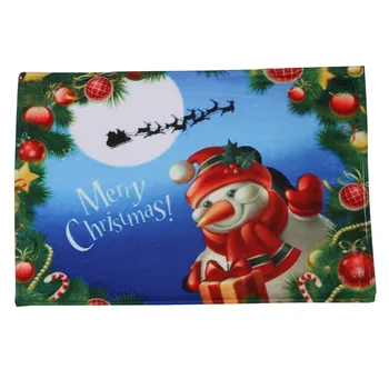 Nuevo Feliz Navidad a Santa Claus, muñeco de Nieve Patrón de la Letra del Piso de la Puerta de Entrada alfombra de Baño de piscina Cubierta con Bañera de Alfombras para el Hogar Nove7