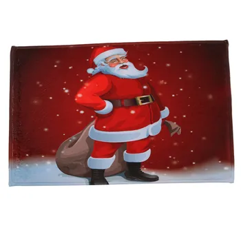 Nuevo Feliz Navidad a Santa Claus, muñeco de Nieve Patrón de la Letra del Piso de la Puerta de Entrada alfombra de Baño de piscina Cubierta con Bañera de Alfombras para el Hogar Nove7