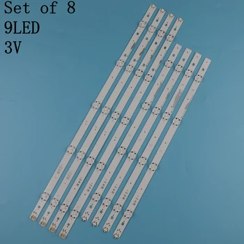 8pieces de la Retroiluminación LED de la Lámpara de la tira Para LG Innotek Directa 49inch TV 49LX300C 49inch FHD A/B tipo NC490DUE 150429 LCD