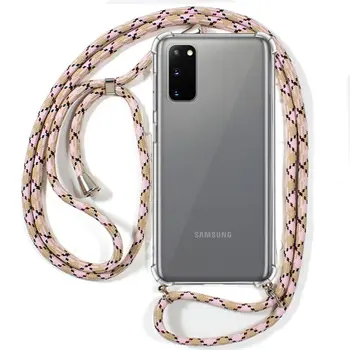 Samsung G980 Galaxy S20 Cordon caso rosa-Beige
