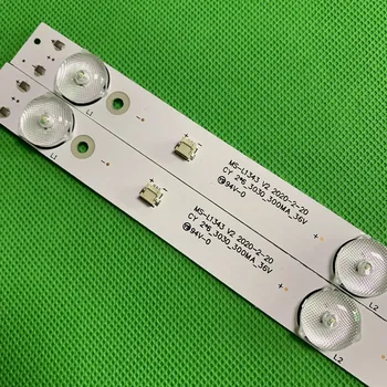 2pcs x32 pulgadas con Retroiluminación LED Tira para Tv JL.D32061330-081AS-M FZD-03 E348124 HM 32v MS-L1343 L2202 L1074 6-Led de 580 mm