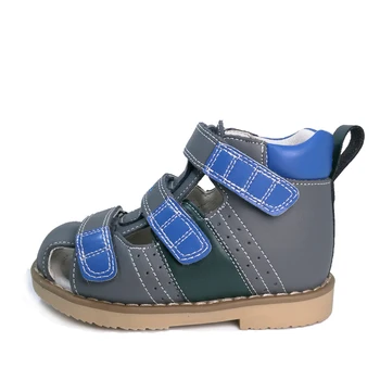 Ortoluckland Niños Genuina Sandalias De Cuero Calzado Ortopédico Para Niños Niño Bebé Zapatos Cerrados Con Soporte De Arco Único