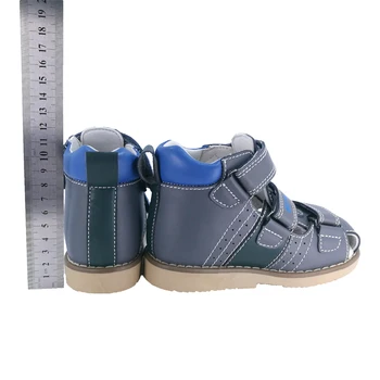 Ortoluckland Niños Genuina Sandalias De Cuero Calzado Ortopédico Para Niños Niño Bebé Zapatos Cerrados Con Soporte De Arco Único